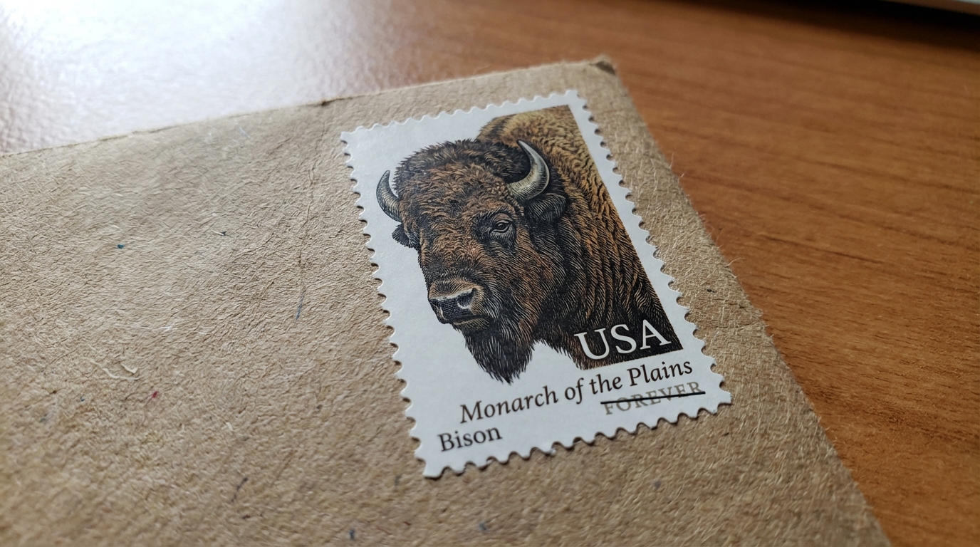 Herd of American Bison grazing on the Great Plains
