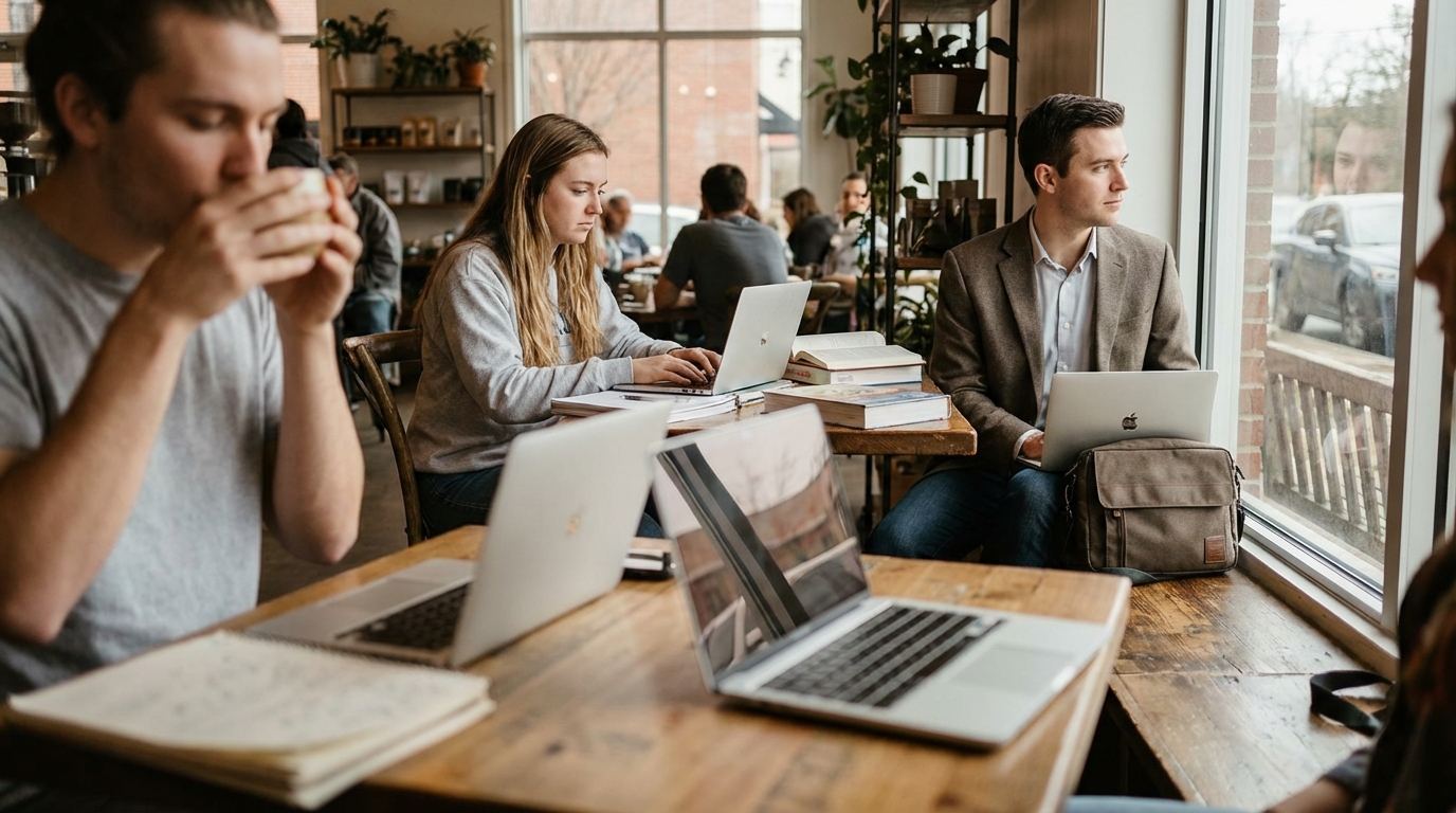 Comparison between a generic bulky laptop and the sleek MacBook Neo