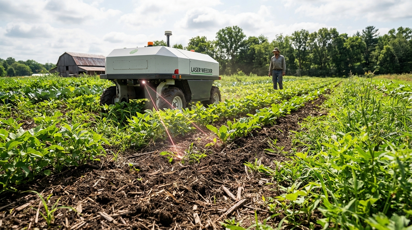 Comparison of dry chemically treated soil versus healthy regenerative soil with laser tech