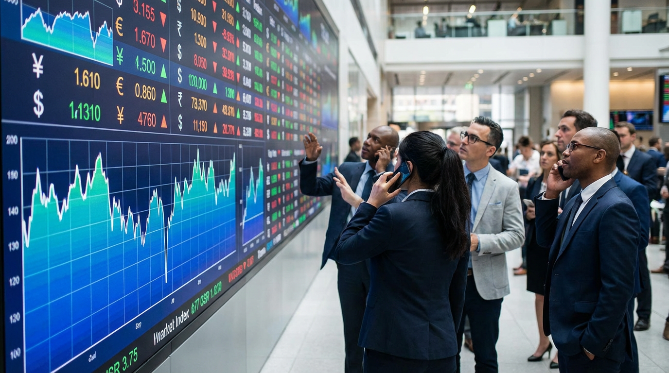 A digital globe highlighting the US connectivity to world financial markets via distributed networks.