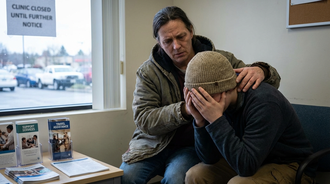 Diverse teenagers in a support group setting looking hopeful