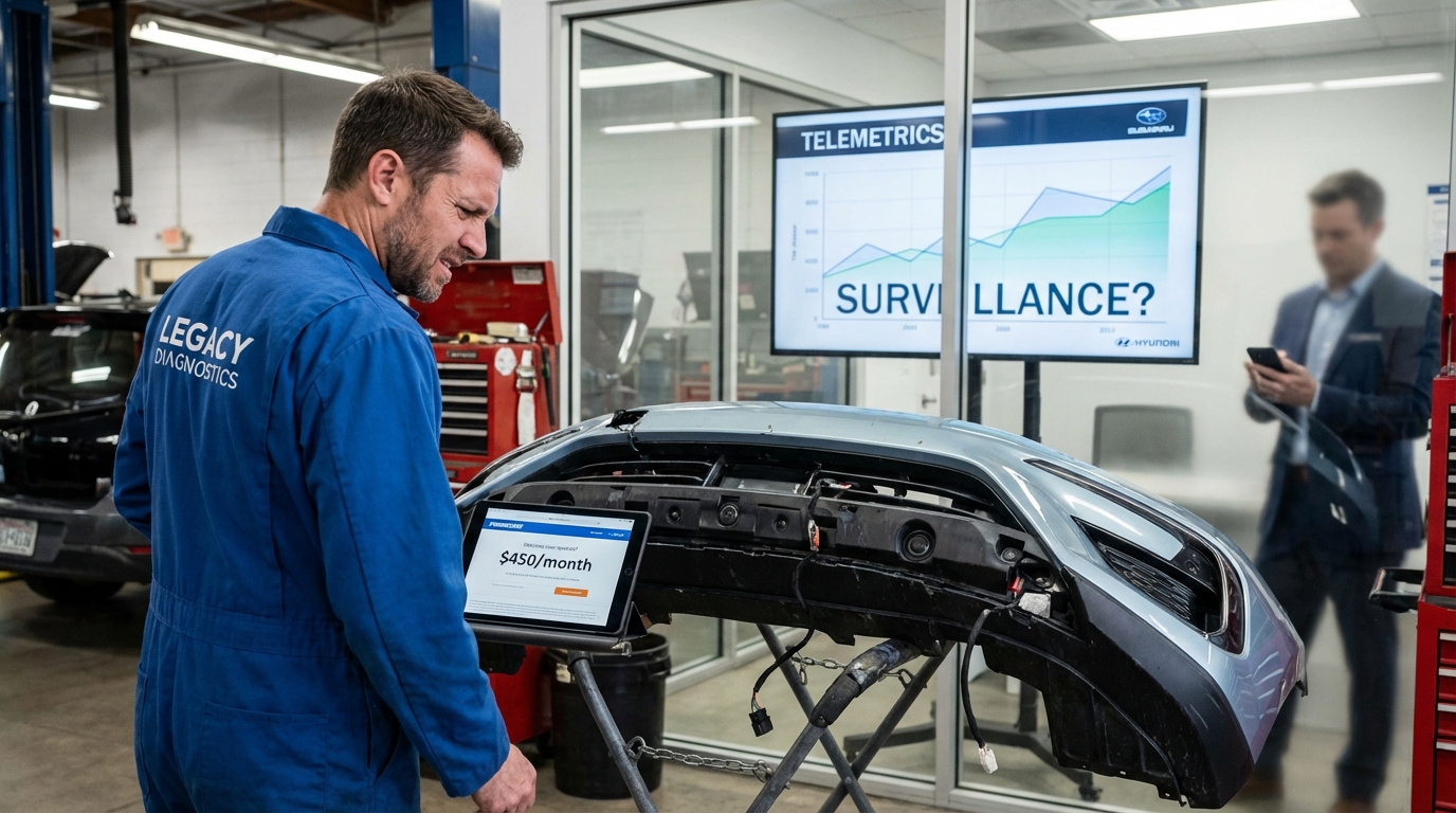 Comparison of expensive traditional car insurance paperwork versus cheap digital electric vehicle insurance