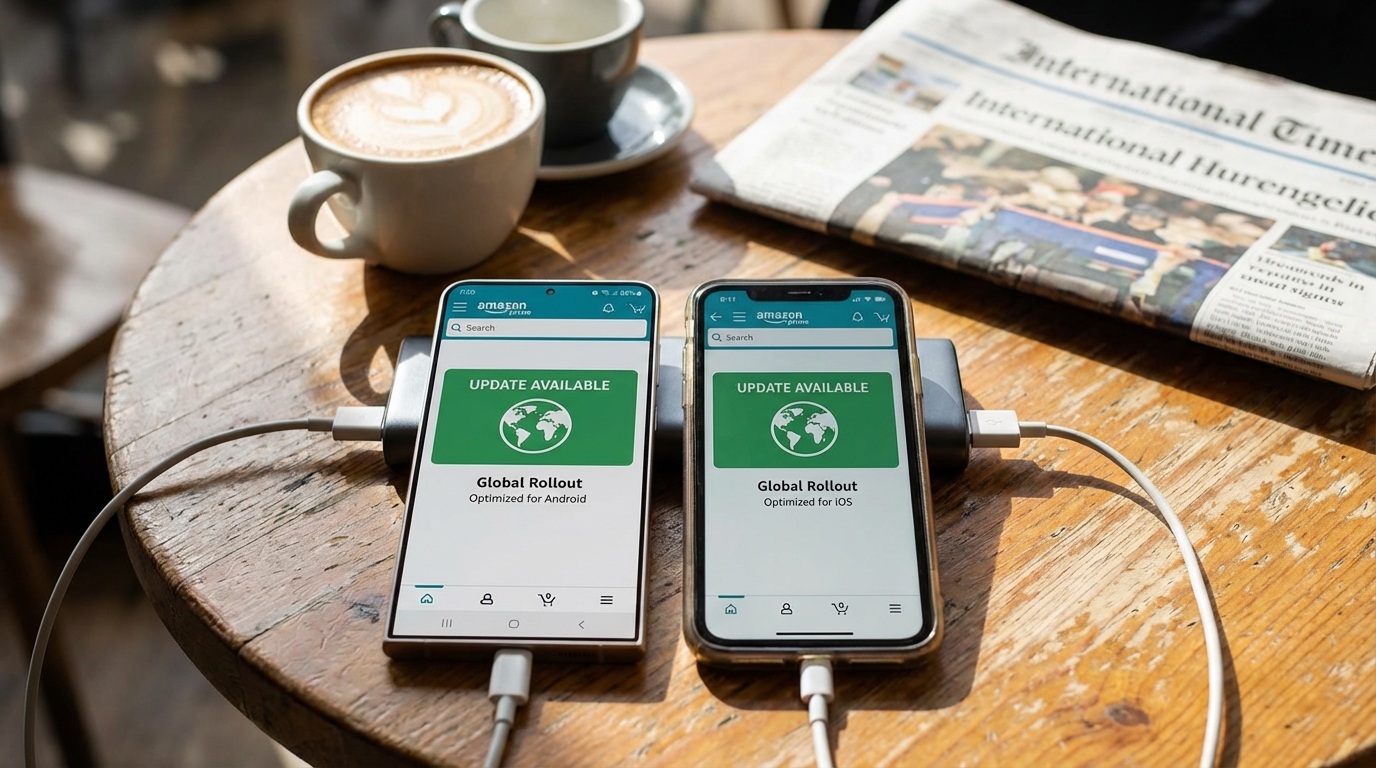 Global rollout illustration for iOS and Android Fire TV update