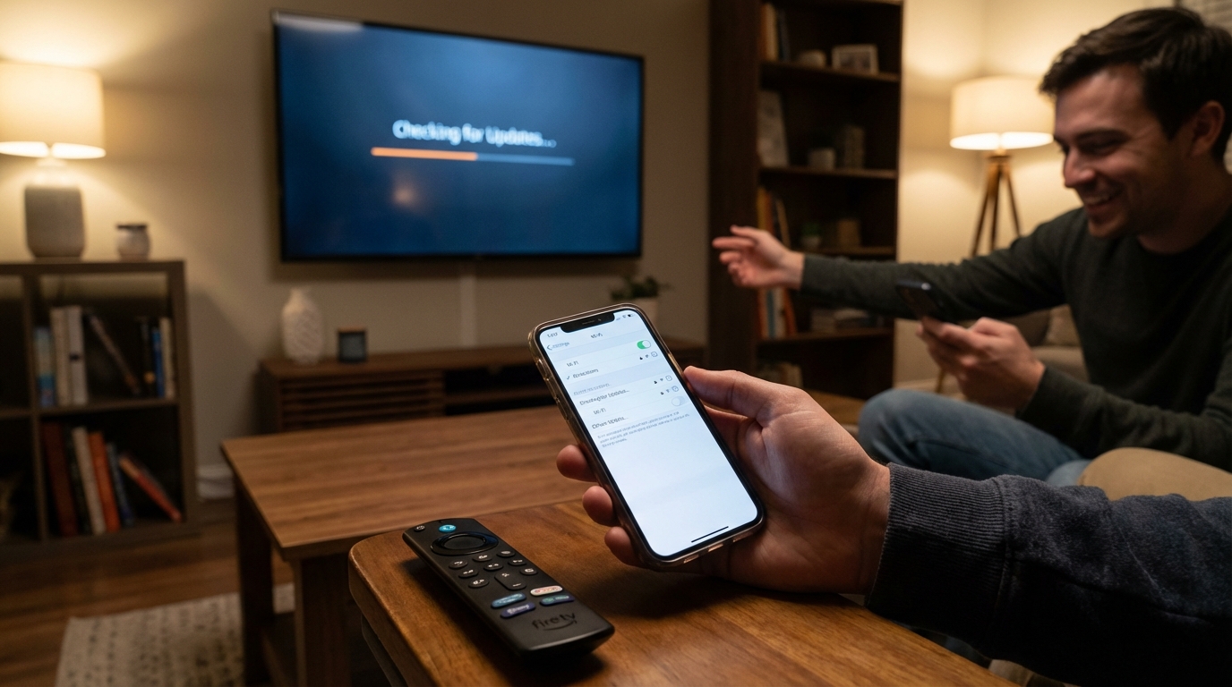 User successfully updating their Fire TV system