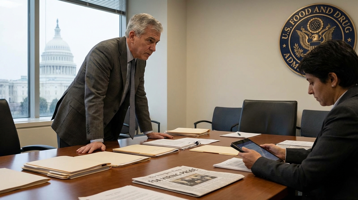 Silhouette of two officials talking in an office representing lack of transparency