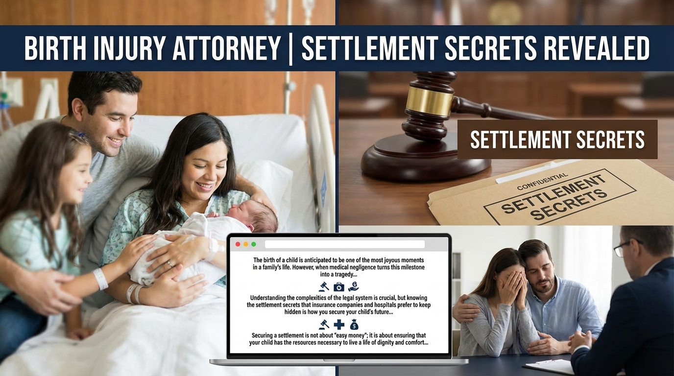 Birth Injury Attorney Settlement Secrets