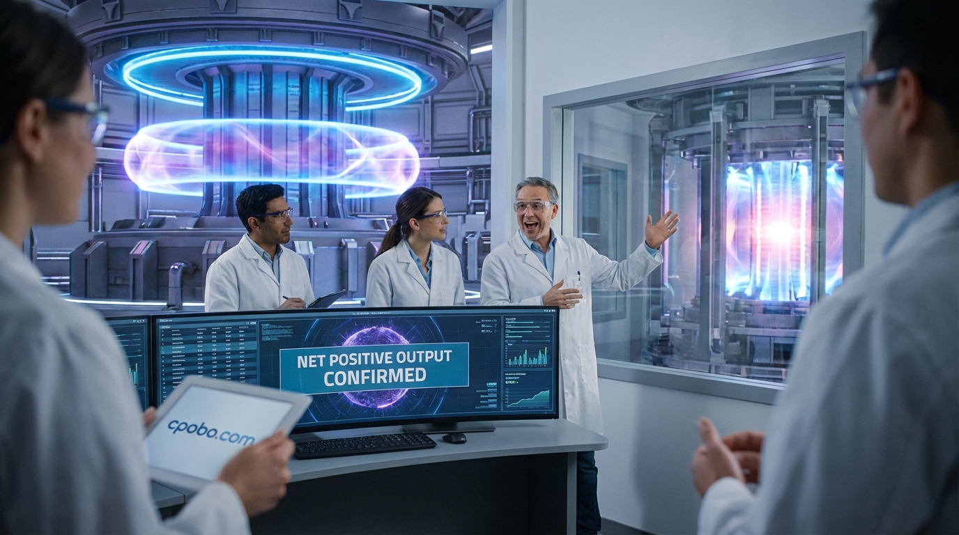 Futuristic clean energy city at twilight illustrating limitless global fusion energy