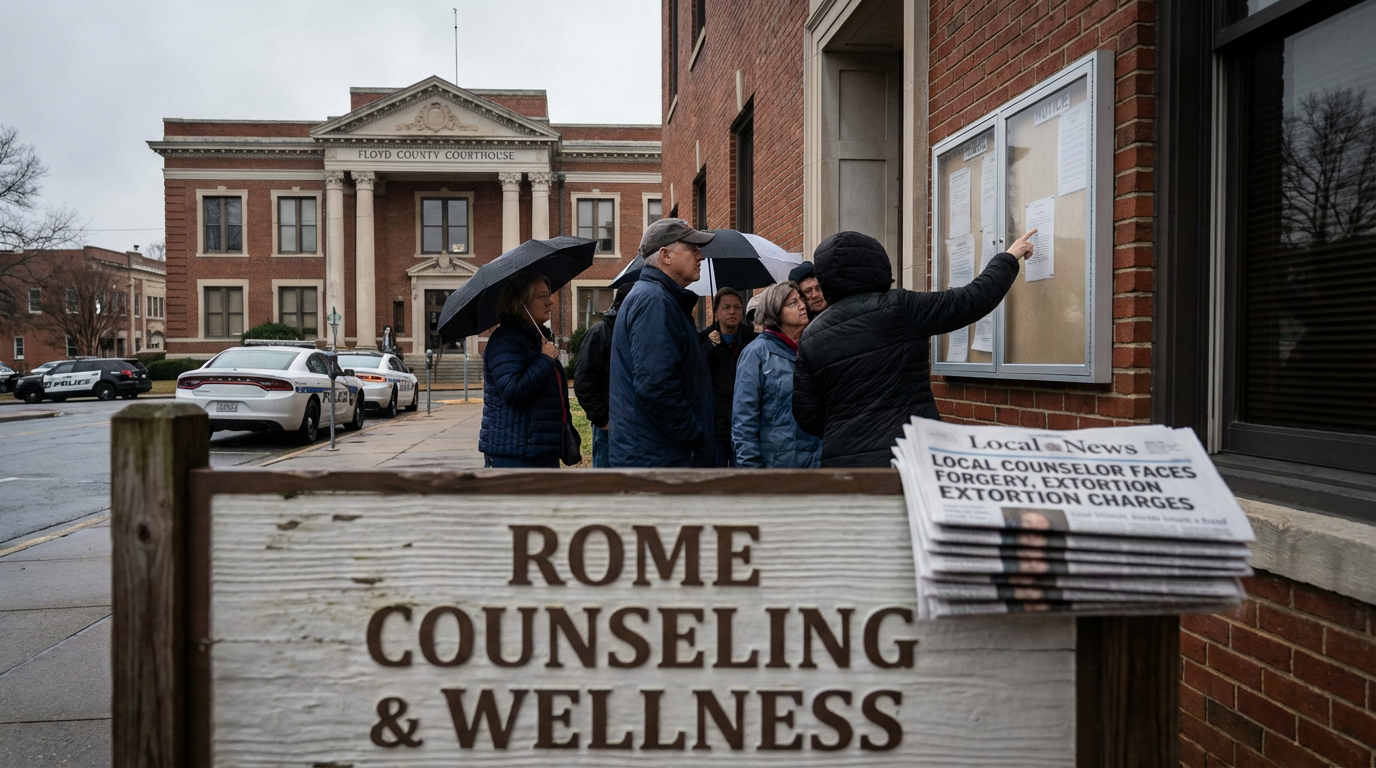 A courthouse setting representing legal proceedings in Rome Georgia.
