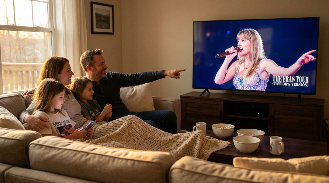 Mother and daughter bonded by music while watching a concert stream.
