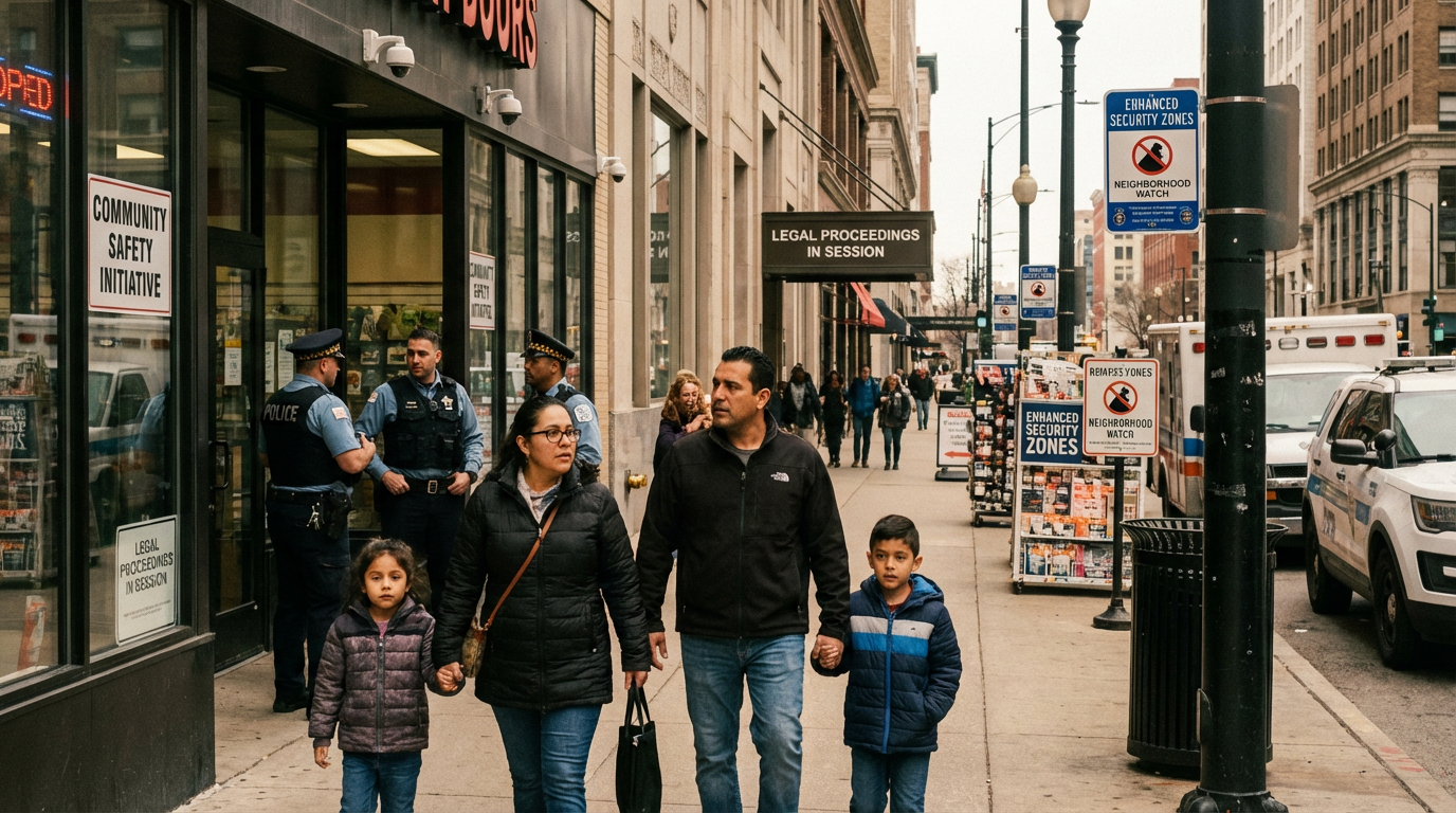Classic courthouse architecture with pillars representing justice.
