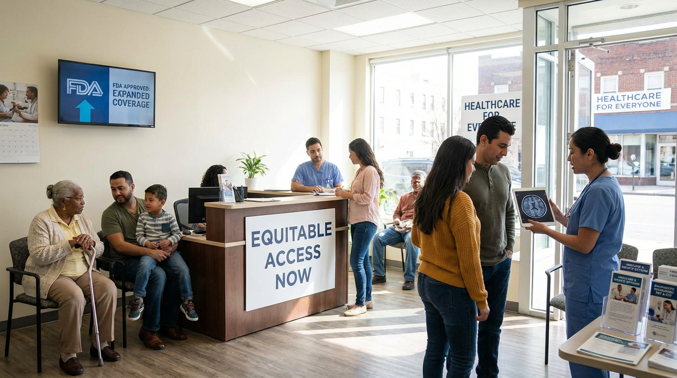A doctor explaining medical treatment options to an elderly patient and family member
