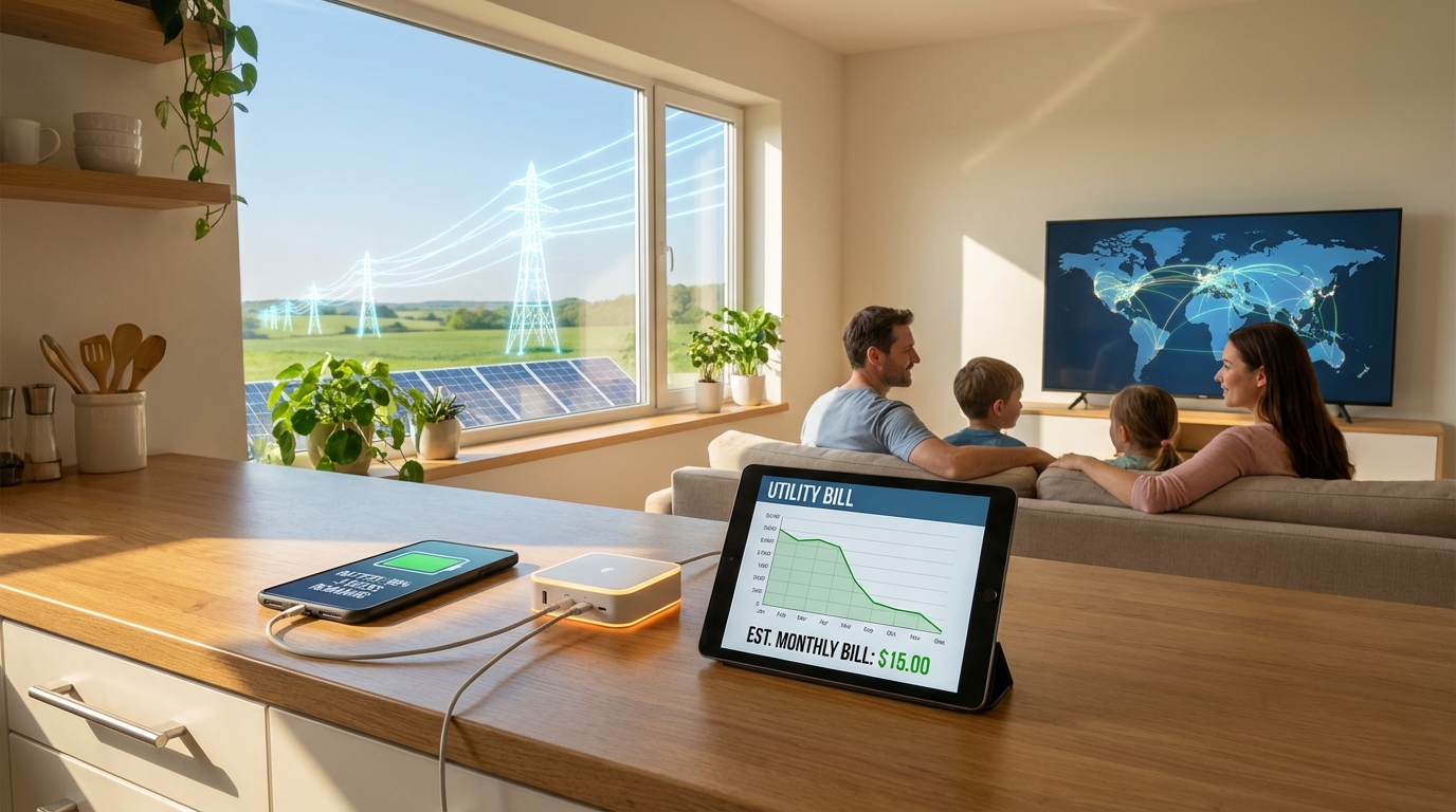 A futuristic city powered by lossless energy and high-speed maglev transportation.