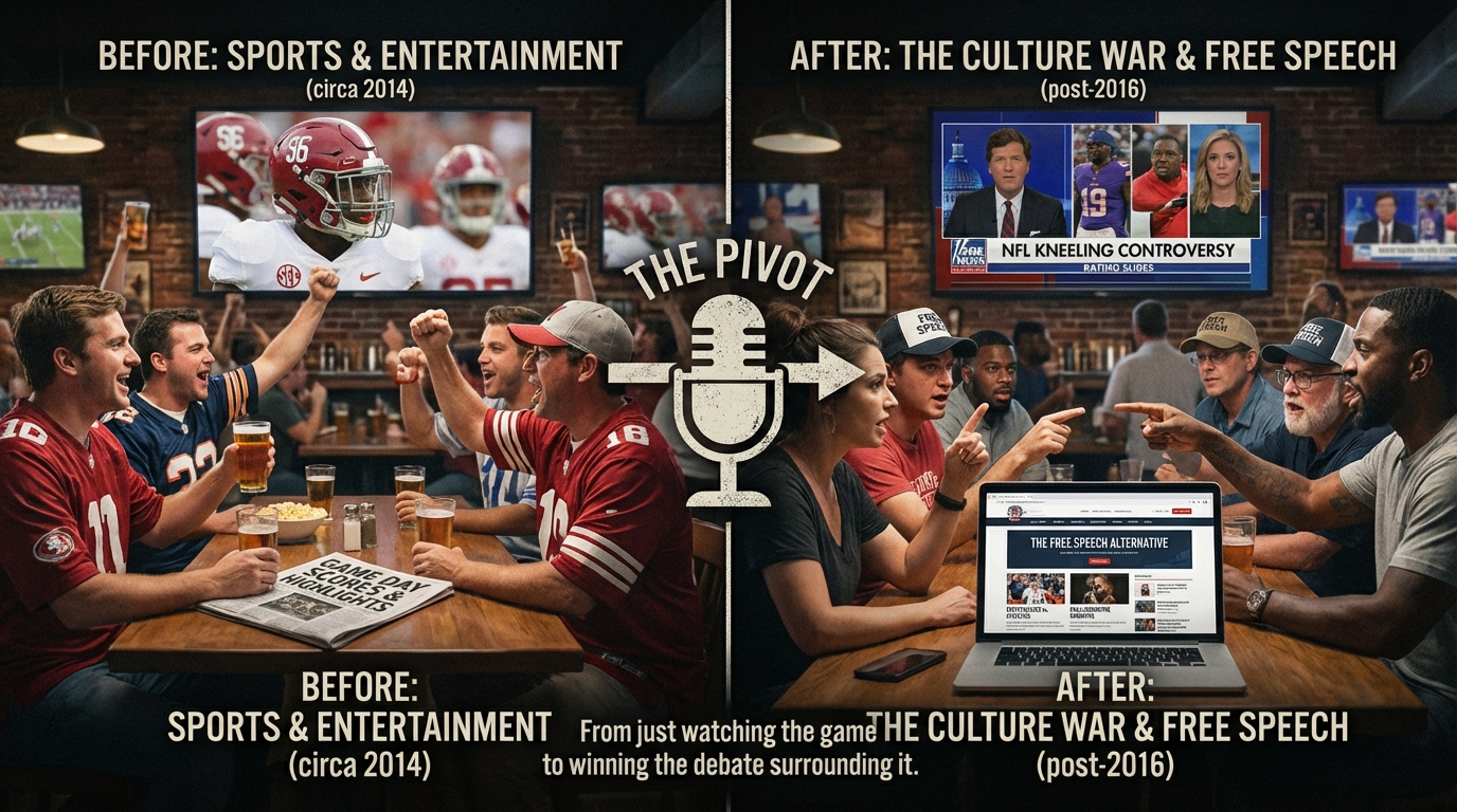 Conceptual image of a rope tug-of-war representing sports versus politics