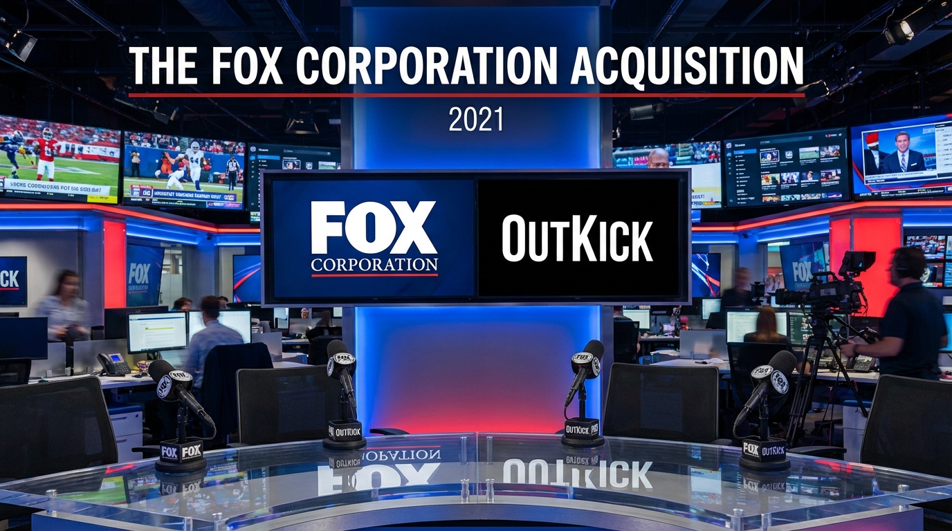 Corporate handshake symbolizing a major media business acquisition