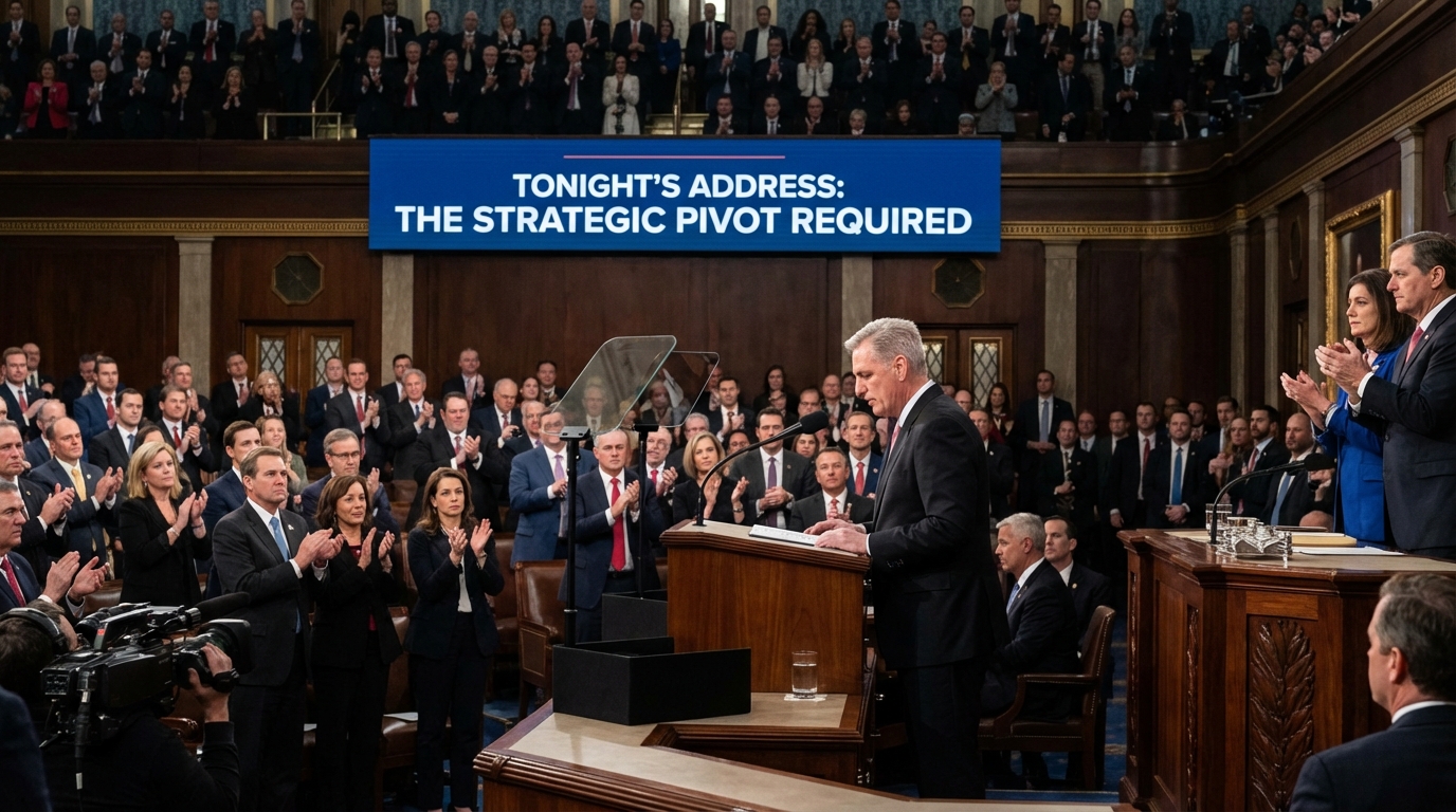 View from behind a podium looking out at a congressional hall
