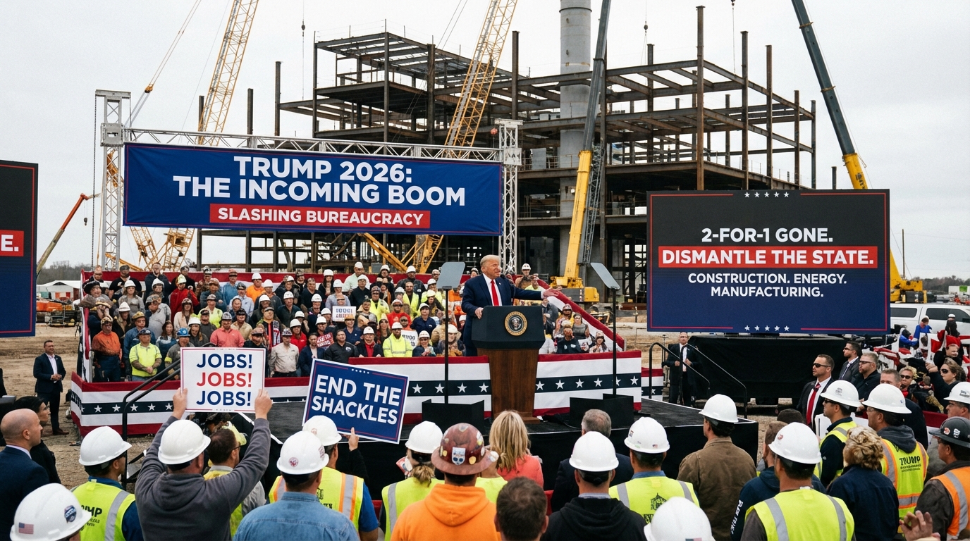 Construction blueprints and hard hat representing industrial growth