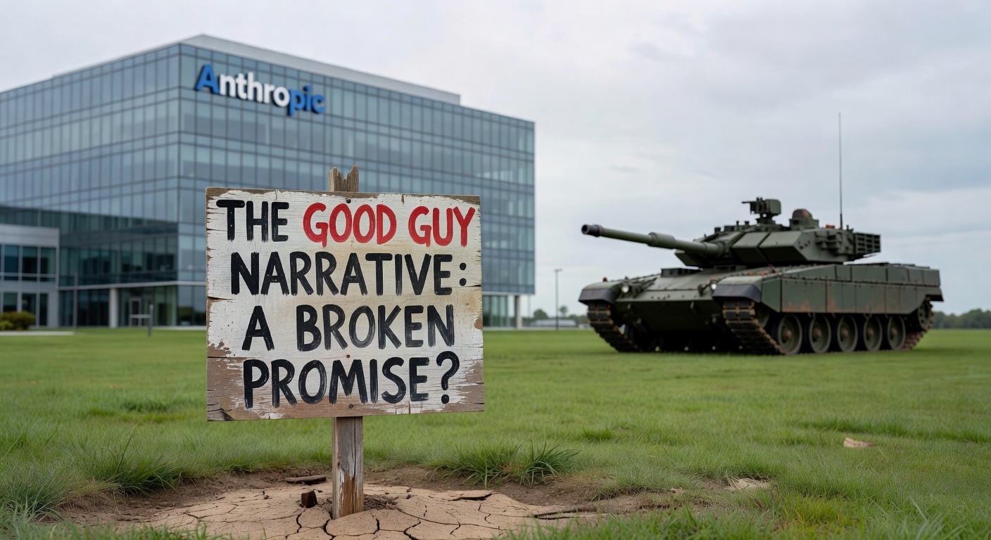 A glass tablet displaying an ethical constitution document cracking under pressure.