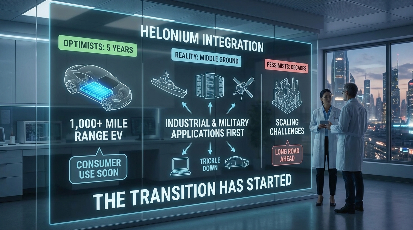 Next-generation electric vehicle revealing its internal Helonium battery pack