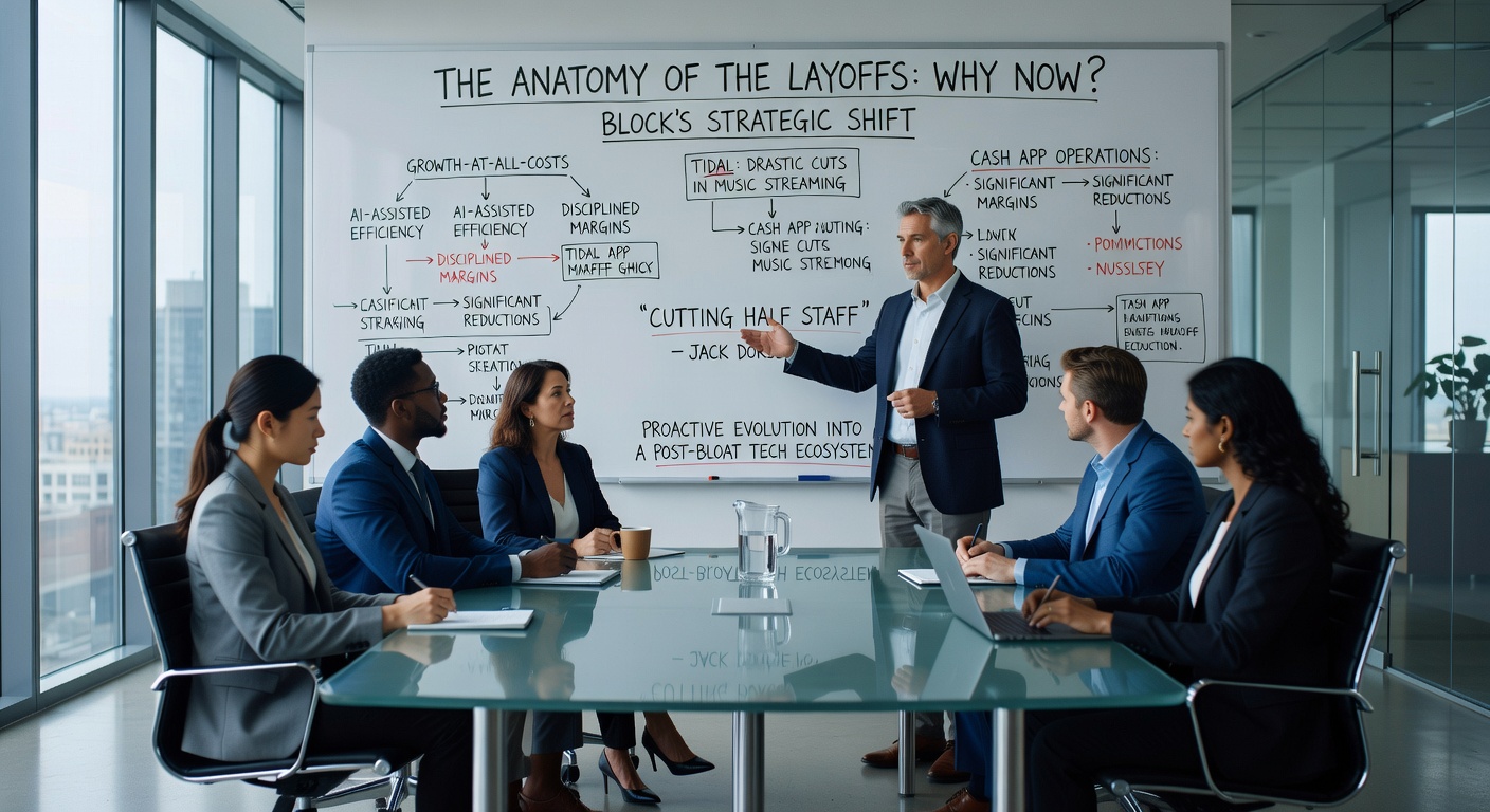 Empty office desk symbolizing job cuts in the tech industry