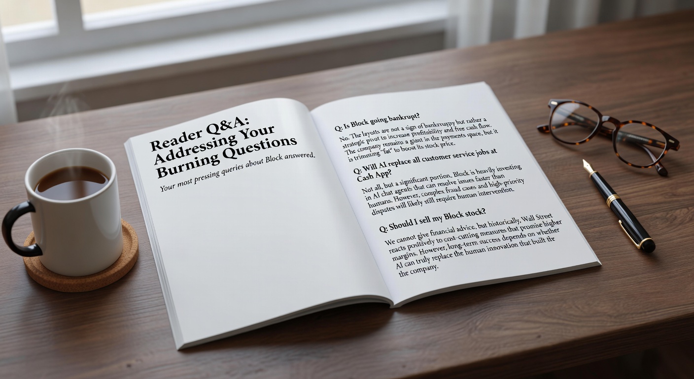 3D question mark symbol representing reader questions about fintech